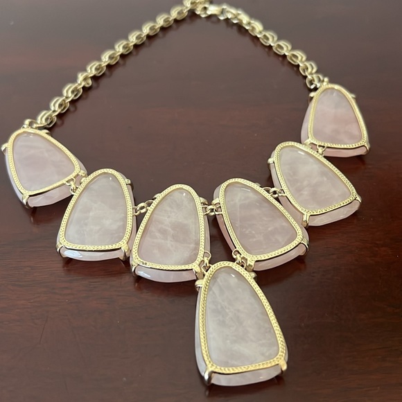 Kendra Scott Harlow Statement Necklace - Rose Quartz - Picture 6 of 8